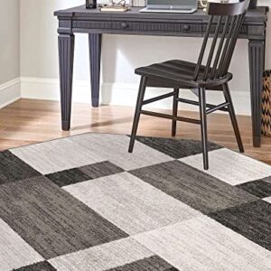 Unique Loom Autumn Collection Area Rug - Providence (5' 3" Octagon, Gray/ Ivory)