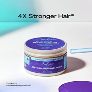 SheaMoisture Scalp Moisture Hair Masque Aloe Butter & Vitamin B3 Pre-Wash Hair Care with A boost Of Hydration To Hydrate Scalp + Moisturized Hair 4oz