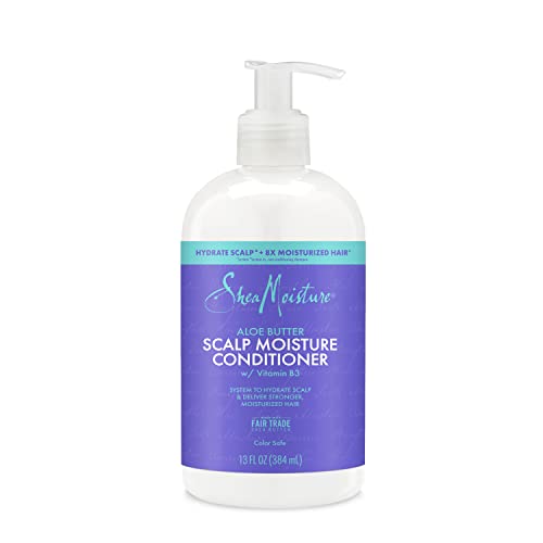 SheaMoisture Scalp Moisture Conditioner Aloe Butter & Vitamin B3 Hair Care With A Boost Of Hydration To Hydrate Scalp + Moisturized Hair 13oz