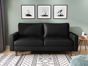 meeyar couches for living room,70''width comfy sofa 3 seater sofa for living room 3 seater comfy couch room couch for bedroom sofa for office,black