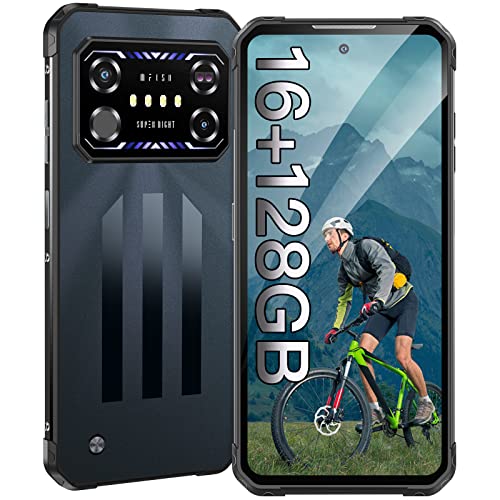 IIIF150 Air1 Ultra (2023) Rugged Smartphone, 16GB+128GB, 6.58'' FHD+ 120Hz Mobile Phones, 64MP+20MP Night Vision Camera, Helio G99, Android 12 Phone, Thermometer/5000mAh/4G Dual SIM/NFC, IP68/IP69K