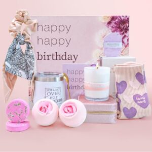 birthday gifts for women, happy birthday gifts basket for women, 21st 30th 40th 50th best friend birthday gifts who have everything unique spa gift for women her mom sister christmas gifts