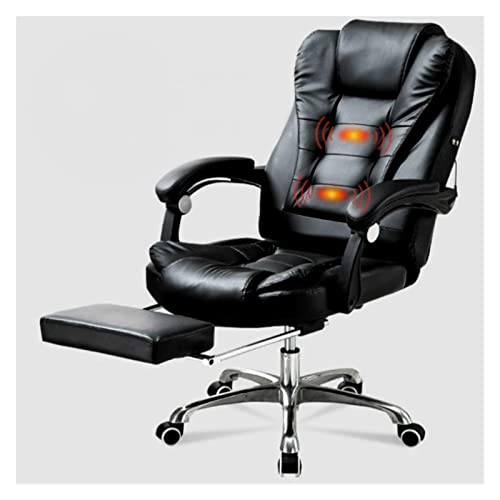 SEASD Office Chair Multifunction Office Computer Chair Swivel Reclining Boss Chair Household Study Room