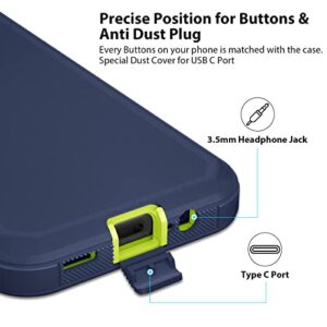 Jiunai Compatible with Galaxy A14 5G Case, Shockproof Heavy Duty Dual Layer Outdoor Drop Protection Dustproof Armor Cover Hybrid Rugged Sports Matte Phone Case for Samsung Galaxy A14 5G 2023 Blue