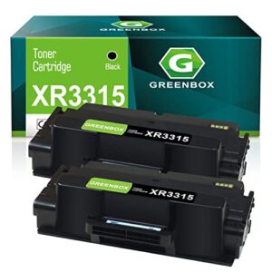 greenbox compatible 3315 3325 106r02310 high yield toner cartridge replacement for xerox 3315 3325 106r02310 for workcentre 3315 3315dn 3325 3325dn 3325dni printer (5,000 pages, 2 black)