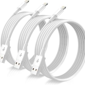 iPhone Charger Cable 6FT [Apple MFi Certified] 3Pack USB-A to Lightning Fast Charger for Apple iPhone, iPad 20,000 Bend Lifespan…