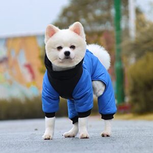 Dog Jacket Windproof Keep Warm Reflective Puppy Dog Outdoor Four-legged Coat Pet Clothes Dog Jacket
