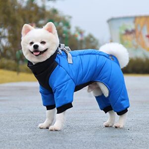 Dog Jacket Windproof Keep Warm Reflective Puppy Dog Outdoor Four-legged Coat Pet Clothes Dog Jacket