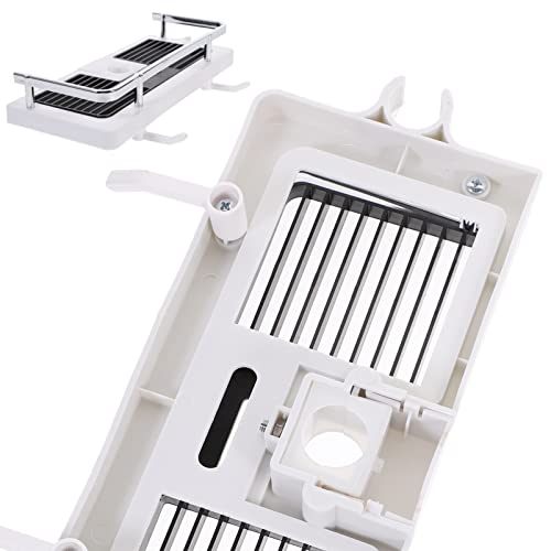 Zerodeko Shower Organizer Hanging Shower Caddy Shelf with Hooks Storage Rack Organizer No Drilling Wall Mounted Bathroom Basket Kitchen Condiments Rack for Shampoo Conditioner Bathroom Accessories