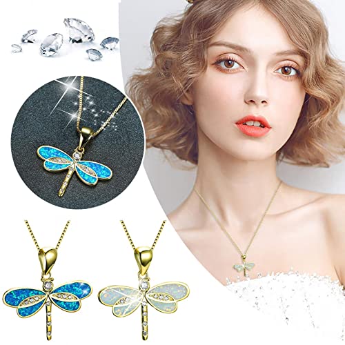 DITUDO wrtgerht 2022 Exquisite White Jewelryanalog Opal Ladies Pendant Necklace Graduation Gifts for Friends Christmas