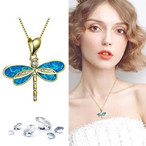 DITUDO wrtgerht 2022 Exquisite White Jewelryanalog Opal Ladies Pendant Necklace Graduation Gifts for Friends Christmas