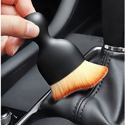 Auto Interior Dust Brush, Car Cleaning Brushes Duster, Soft Bristles Detailing Brush Dusting Tool for Automotive Dashboard, Air Conditioner Vents, Leather, Computer,Dashboard,Scratch Free