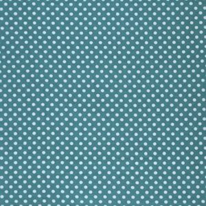 mook fabrics flannel polka dot, teal/white, 15 yard bolt