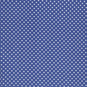 mook fabrics flannel polka dot, blue/white, 15 yard bolt