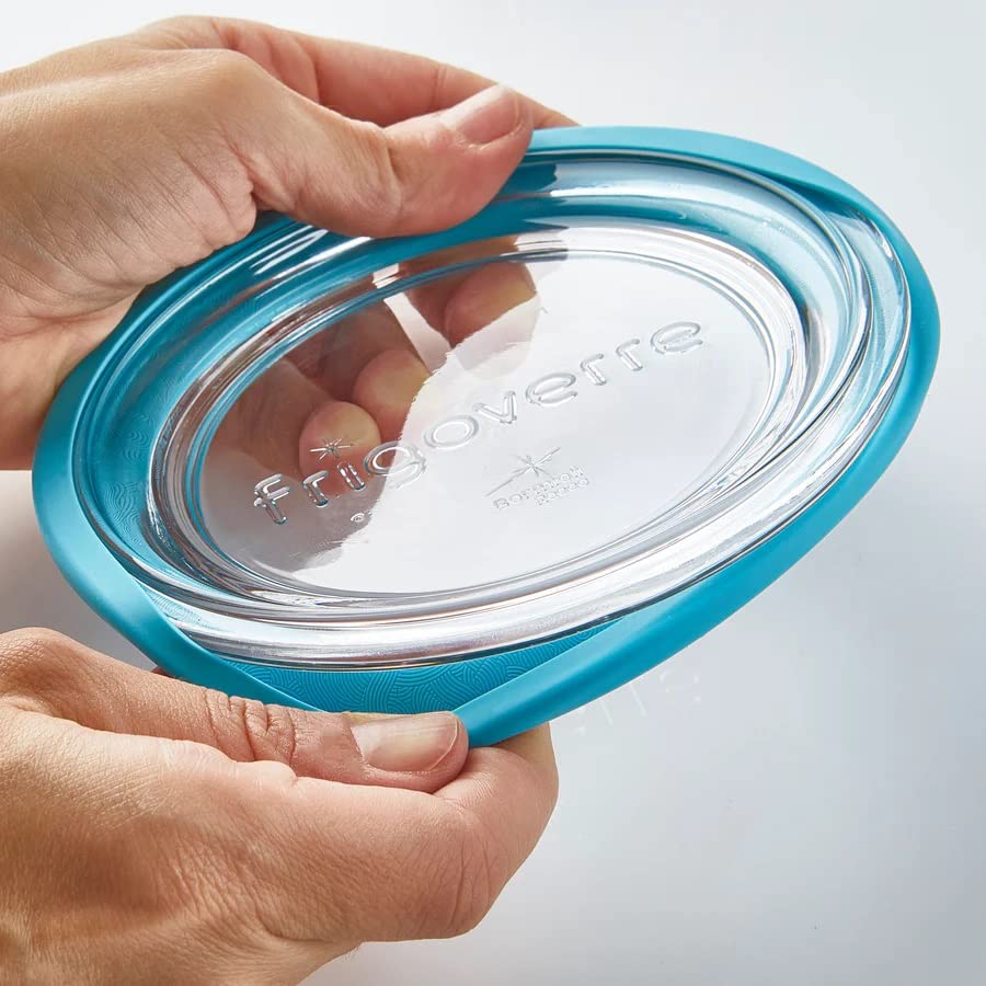 Bormioli Rocco Frigoverre Future 17.25 oz. Round Food Storage Container, Made From Durable Glass, Dishwasher Safe, Made In Italy.