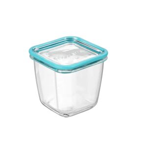 bormioli rocco frigoverre future 25.25 oz. square food storage container, made from durable glass, dishwasher safe, made in italy.