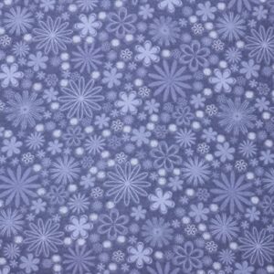 mook fabrics flannel floral, blue indigo, 15 yard bolt