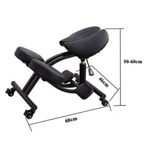 WAEYZ Ergonomic Kneeling Chair, Height and Angle Adjustable Chairs, Tilt Balance Seat, for Learning Office Rocking Chair,Improves and Corrects Posture Chair