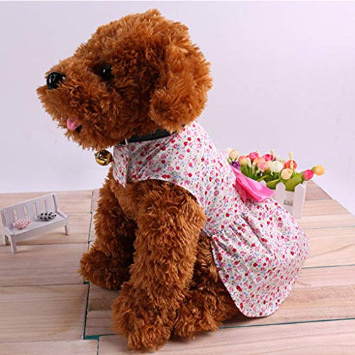 Dogs Clothes for Large Dogs Girls Dress Bow Cat Bottoming Puppy Dress Shirt Tie Pet Clothes Shirt Summer Dog Coat for Small Dogs Girl Dresses