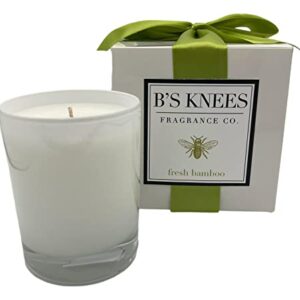 Fresh Bamboo1-Wick Naturally Scented Candle by B's Knees