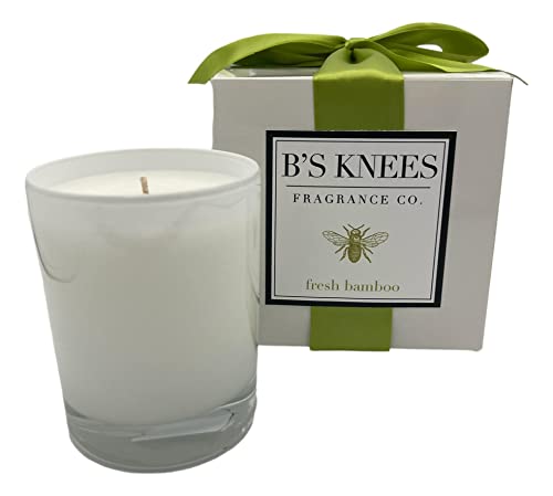 Fresh Bamboo1-Wick Naturally Scented Candle by B's Knees