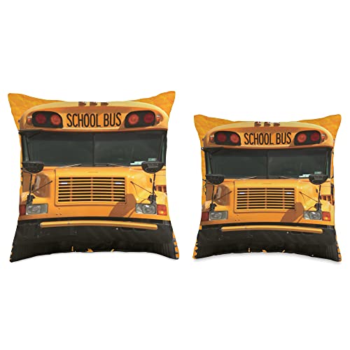 School Bus Driver Appreciation Gifts I Love Being A School Bus Driver Throw Pillow, 18x18, Multicolor