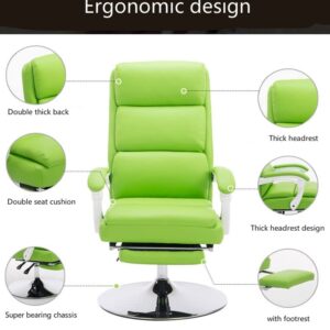 SEASD Beauty Chair Reclining Makeup Seat Waist Massage Soft Stool Household Lift Swivel Chair with Footrest Computer Seat