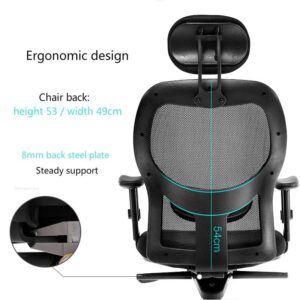 SEASD Ergonomic Computer Chair Home Swivel Chair Boss Seat Thicken Cushion Comfortable Reclinable Office Chair Sync Back Function