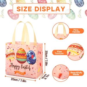 STYPOP Easter Gift Bags 18 Pack Reusable Easter Basket for Kids Non-woven Easter Bags with Handles Personalized Treat Bags Easter Bunny Egg Gnome Party Bags for Egg Hunt Games Easter Candy Bags