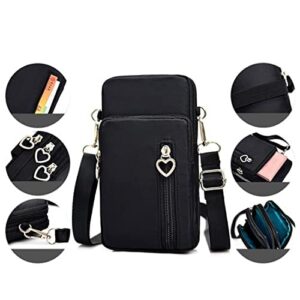 Mobile Phone Purses Bag, Cellphone Crossbody with Shoulder Strap,Waterproof Crossbody Phone Wallet Case, Outdoor Sweat-Proof Running Armbag, Crossbody Bag Gym Fitness Cell Phone Key Holder