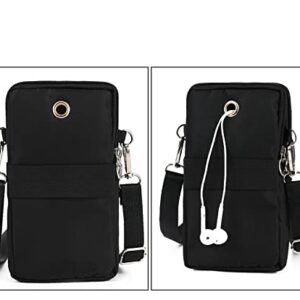 Mobile Phone Purses Bag, Cellphone Crossbody with Shoulder Strap,Waterproof Crossbody Phone Wallet Case, Outdoor Sweat-Proof Running Armbag, Crossbody Bag Gym Fitness Cell Phone Key Holder