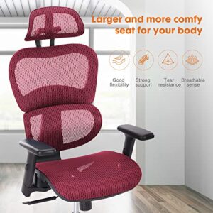 Ergonomic Office Chair,Large High Back Office Chairs Ergo3D Rolling Desk Chair with 4D Adjustable Armrest,3D Lumbar Support,Adjustable Headrest,Breathable Mesh Computer Gaming Executive Swivel Chairs