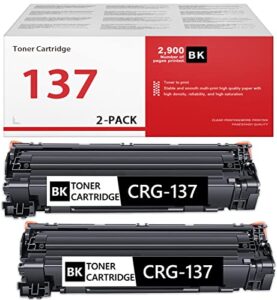 crg-137 137 black toner cartridge high yield replacement for canon crg137 9435b001 imageclass d570 mf216n mf232w mf212w mf217w mf210 mf220 printer toner, 2 pack