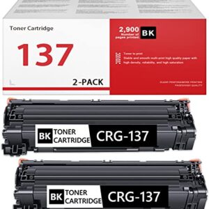 CRG-137 137 Black Toner Cartridge High Yield Replacement for Canon CRG137 9435B001 imageCLASS D570 MF216n MF232w MF212w MF217w MF210 MF220 Printer Toner, 2 Pack