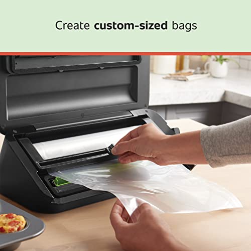 FoodSaver GameSaver 1 Quart Vacuum Seal Bag with BPA-Free Multilayer Construction, 44 Count & Vacuum Sealer Bags, Rolls for Custom Fit Airtight Food Storage and Sous Vide, 8" x 20' (Pack of 3)