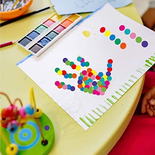 Starboling 2800PCS 0.5Inch 10 Colors Color Coding Labels Circle Dot Stickers,Can Writing for Office,Student Classroom and Other Scenarios.