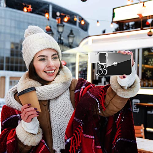 AJDSE Selfie Light for iPhone 13 Pro Max Case Light Up Flash Lighting Selfie Case Rechargeable LED Compatible with Live Stream/Makeup/Video- Selfie Illuminate Crystal Clear