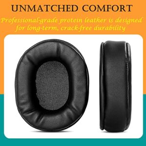 TaiZiChangQin SL150 Pro Upgrade Ear Pads Ear Cushions Replacement Compatible with Soul by Ludacris SL150 Pro SL150BW Hi-Def Headphone Protein Leather Earpads