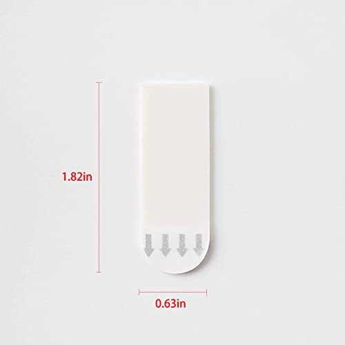72 Small Refill Strips, Damage Free Hanging Wall Adhesive Strips for Indoor Wall Hooks, Wall Hanging Strips for Holiday Posters and Decorations, Water-Resistant Removable Double Sided Adhesive Strips