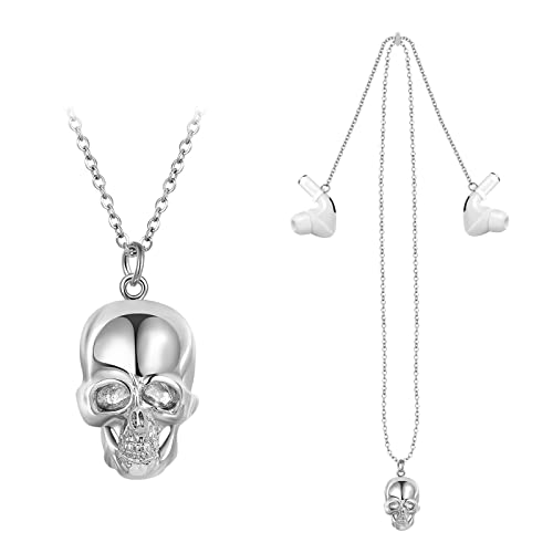 MITERV Anti-Lost Straps for AirPods,Slide Adjustable Skull Necklace for Airpods Pro/3/2/1