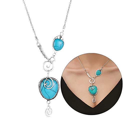 DITUDO Crack Necklace HeartShaped Bohemian Ethnic Retro Style Style Necklace & Pendants Letter