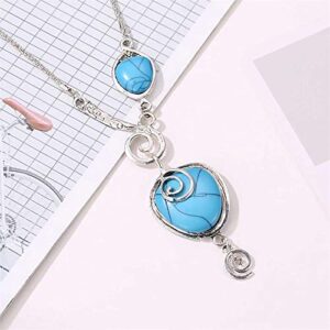 DITUDO Crack Necklace HeartShaped Bohemian Ethnic Retro Style Style Necklace & Pendants Letter