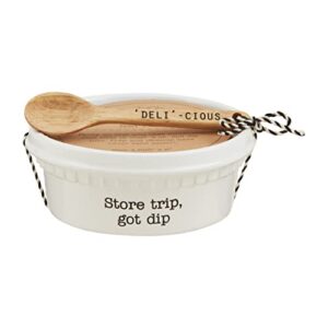 mud pie sm store bought set, container 8 oz | spoon 5", small