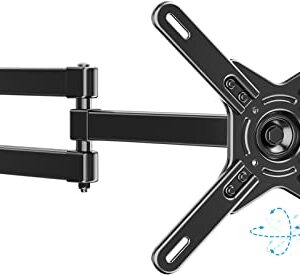 HOME VISION Full Motion TV Monitor Wall Mount Extend up to 21.9", Ball Joint 360° Rotation Swivel Tilt TV Mount for Most 17-42inch 4K LED LCD Flat Curved Screen TV, Max VESA 200x200mm