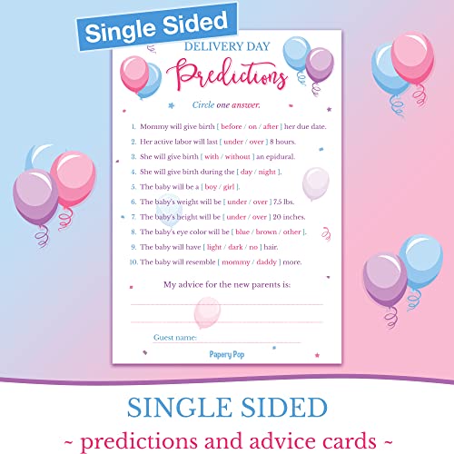 Gender Reveal Party Games - 5 Activities for 25 Guests - Double Sided Games