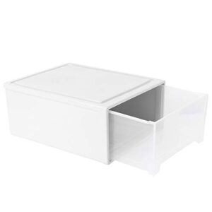 alipis 1pc box stacking for bathroom simple visible underwear fabrics holder desktop and plastic drawer bins l front large capacity hardware sundries chest cabinet drawer-type
