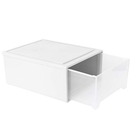 Alipis 1pc box Stacking for Bathroom Simple Visible Underwear Fabrics Holder Desktop and Plastic Drawer Bins L Front Large Capacity Hardware Sundries Chest Cabinet Drawer-type