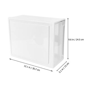 Alipis 1pc box Stacking for Bathroom Simple Visible Underwear Fabrics Holder Desktop and Plastic Drawer Bins L Front Large Capacity Hardware Sundries Chest Cabinet Drawer-type