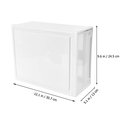 Alipis 1pc box Stacking for Bathroom Simple Visible Underwear Fabrics Holder Desktop and Plastic Drawer Bins L Front Large Capacity Hardware Sundries Chest Cabinet Drawer-type