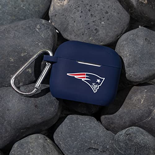 GAME TIME New England Patriots Silicone Case Cover Compatible with Apple AirPods Generation 3 Battery Case (Navy)